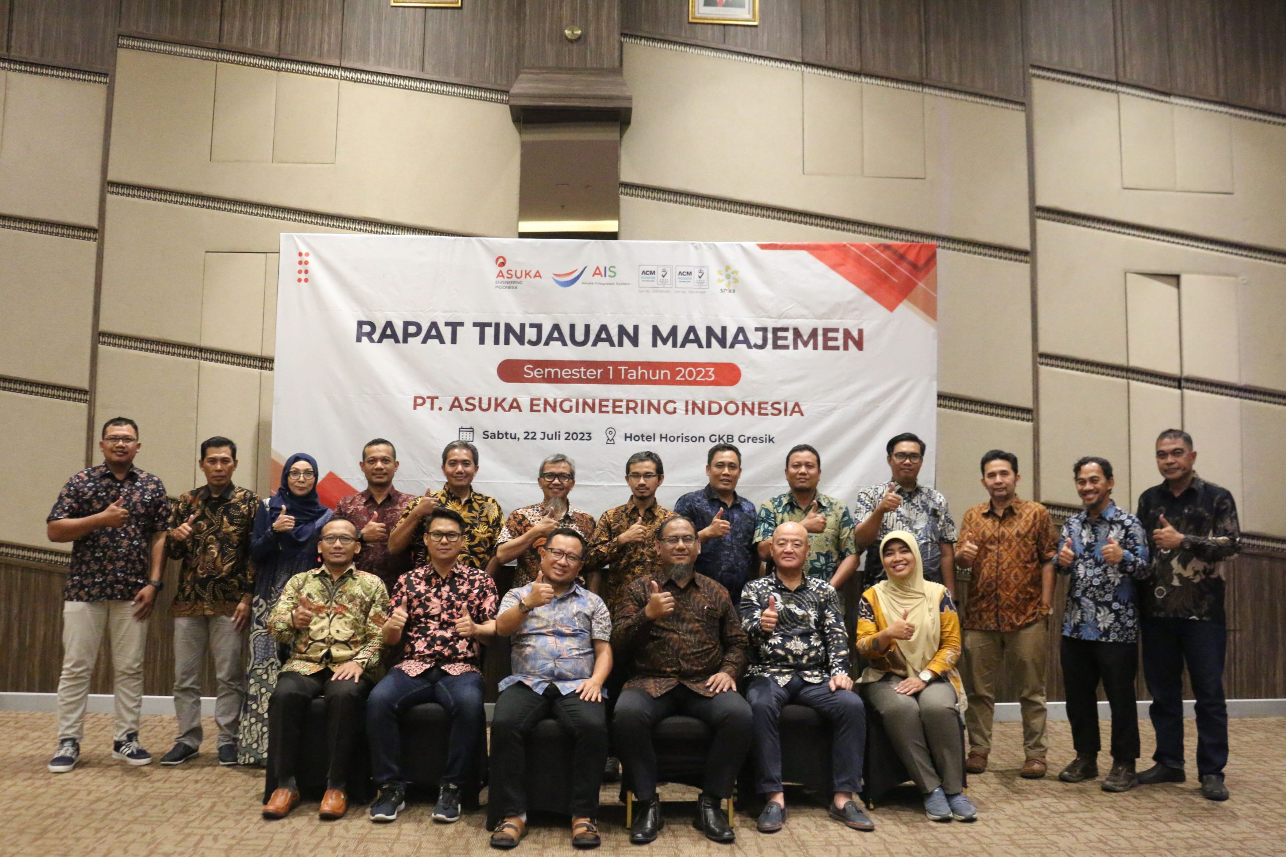 Read more about the article Rapat Tinjauan Manajemen PT. Asuka Engineering Indonesia semester 1 tahun 2023