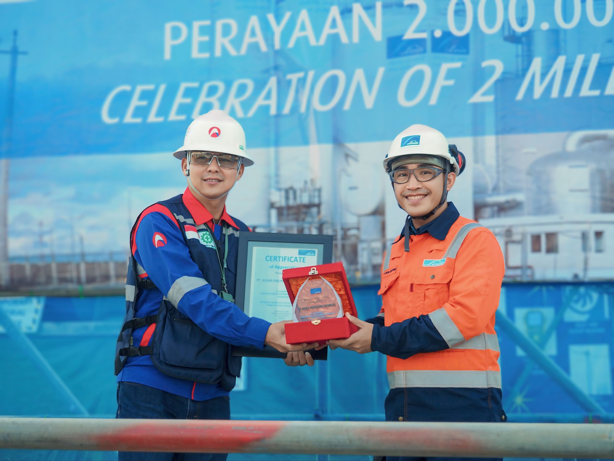 You are currently viewing Celebration of 2 Million Safe Manhours at Linde- JAVA LG Project